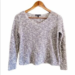 Eileen Fisher Gray Chunky Knit Oversized Sweater